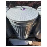 Metal Garbage Can with Lid