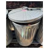 Metal Garbage Can with Lid