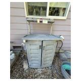 Garden Bench with Contents