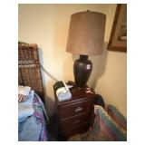 Nightstand and Lamp