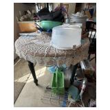 Round Wooden Table and 2 Chairs