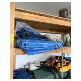 Various Sized Tarps and Plastic