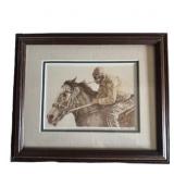 Framed Print Canadian Thoroughbred Racing