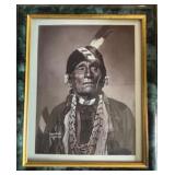 Vintage Framed Photograph 'Wah-Shun-Gah'