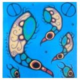 Noval Morrisseau 'Loons and Fish' #6/45 P.P.