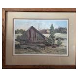 Michael Cleary Lt Ed Print in Large Frame w/ glass