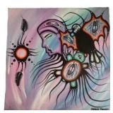 'MI'KMAQ WOMAN by CHELSEA BROOKS ACRYLIC CANVAS