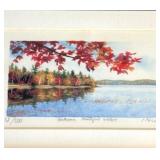 LTD ED PRINT ' AUTUMN PEACEFUL WATERS' by J Hirt