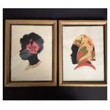 Pair Vintage Silhouettes