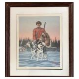 LIMITED ED PRINT 'THE DOGSLED PATROL' by Bern