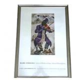 MARC CHAGALL POSTER FRAMED WITH GLASS