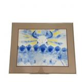 ORIGINAL WATERCOLOR IN FRAME by S. WABOOSE '87