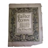 'AN EASTER HYMN' MUSIC ADVERTISING