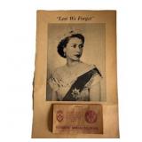 Vintage Veterans Calendar from Canada 'Lest We