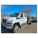 2008 GMC Crew Cab Flatbed Truck, 4x4, Duramax Diesel, Model # C4500, Vin: 1GDE4E3958F407432 2008 GMC Crew Cab Flatbed Truck, 4x4, Duramax Diesel, Model # C4500, Vin: 1GDE4E3958F407432