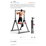 Sertt Foldable Power Tower Dip Station for Pull Ups