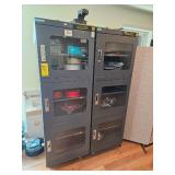 Manncorp Desicant Dry Cabinets w/ Ace Dragon (M/N: D10-G22) 110V Dehumidifiers