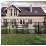 Mitchell fence 5 ft x 6 ft  Black Aluminum (5pcs)