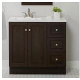 Bannister 37" Single Sink  Vanity + Top R$379