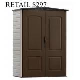 Rubbermaid 2 ft. 4" x 4 ft. 8" Small Resin Shed