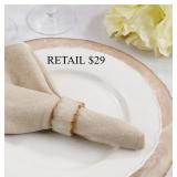 Napkin Ring Collection Resin Napkin Ring 4Pc #2.8