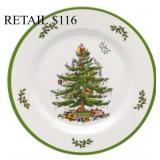 Spode Christmas Tree Melamine Dinner Plates 4Pc #6