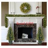 Evergreen Pre-Lit Holiday Decor Assortment 4pcs#24