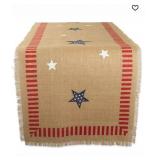 4Th of July Jute Table Runner 14" X 74"#1.62