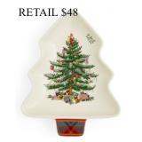 Spode Christmas Tree Tartan Spoon Rest #2.5
