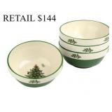 Spode Christmas Tree Stacking Bowls Set of 4 #7.7