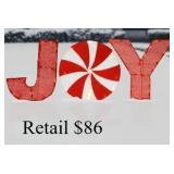 National Tree 18 in. Pre-Lit JOY Decoration#5.31