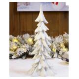 Glitzhome Resin Christmas Table Tree Decor#8