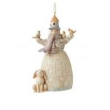 Jim Shore  White Woodland Snowman  Ornament#2.23