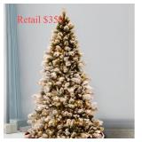 National Tree 7.5ft.Snowy Christmas Tree#52
