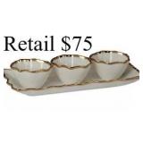 Certified International Regency 4 Pc.Tray +Bowls#8