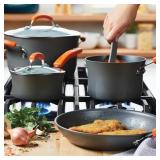 Rachael Ray 10-Piece Pot and Pan Set#52