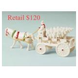 Lenox Mistletoe Park Village Farm Wagon #6.78