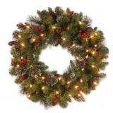 National Tree Company 24" Crestwood  Wreath #8.93