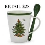 Spode Christmas Tree Mug & Spoon Set #1.4