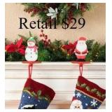 Glitzhome Set of 2   Stocking Holders #3.51