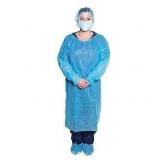 Dukal Isolation Gown, Non-Sterile, Blue