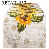 Sunflowers Printed Table Runner 14" X 72" #1