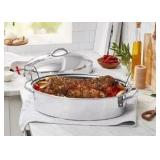 The Cellar SS 8-Qt Oval Roaster +Rack#6.41