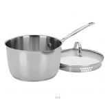Cuisinart Saucepan +Cover, 3-Qt, Silver R$65