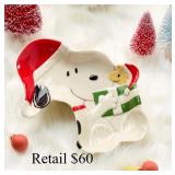 Lenox ï¿½ Snoopy Christmas Candy Dish#3.53