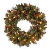 National Tree Company 24" Crestwood  Wreath #8.93