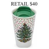 Spode Christmas Tree Polka Dot Travel Mug #2.1