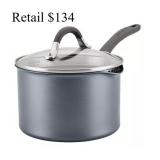 Circulon 3-Qtt Nonstick Straining Sauce Pan Lid#20