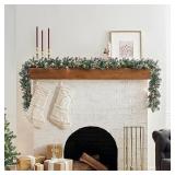 National Tree 9ft pre-lit Carolina Pine garland#15