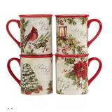 Silent Night 4 Piece Mug Set #8